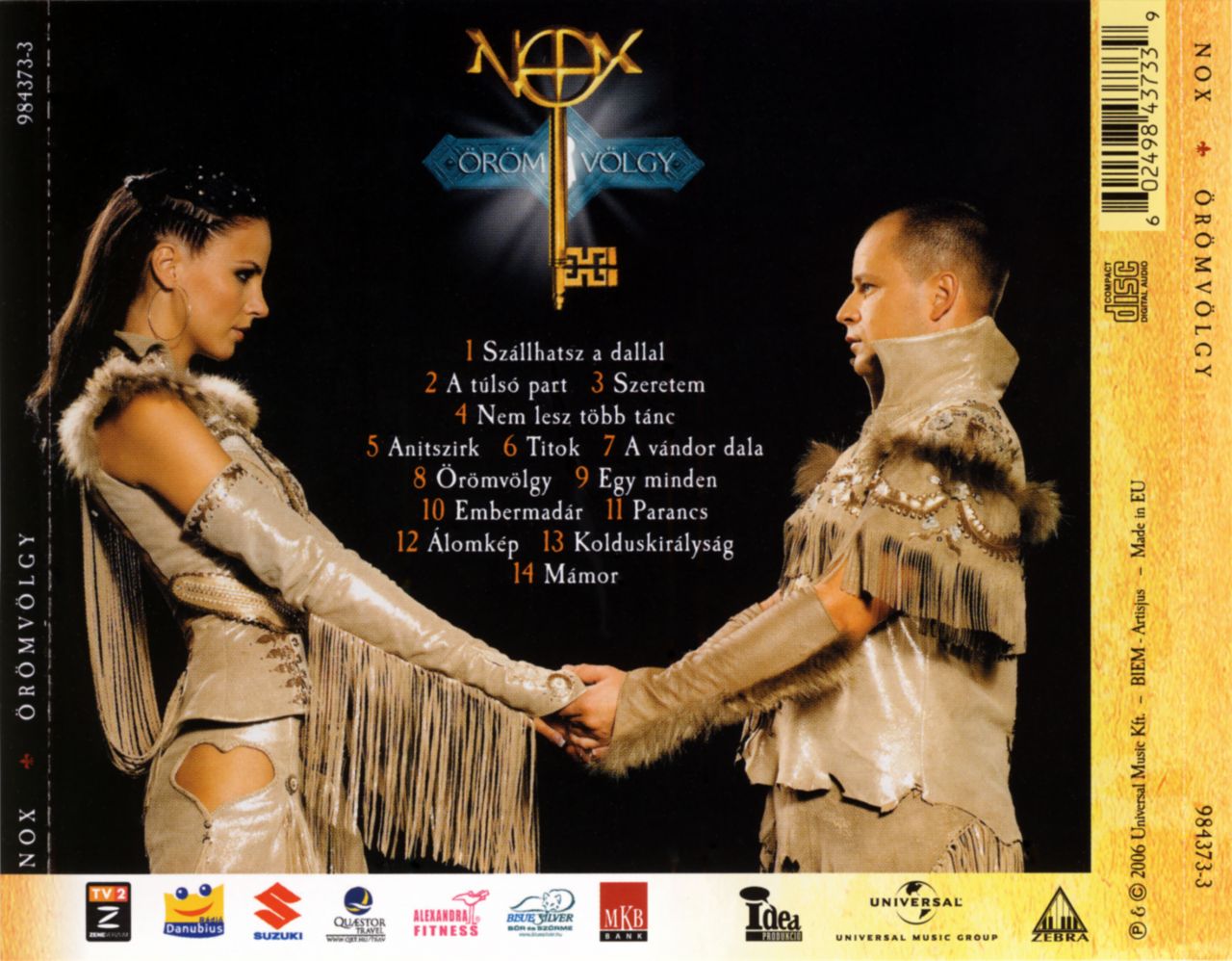 Nox: Örömvölgy (CD) Nox: Örömvölgy (CD)