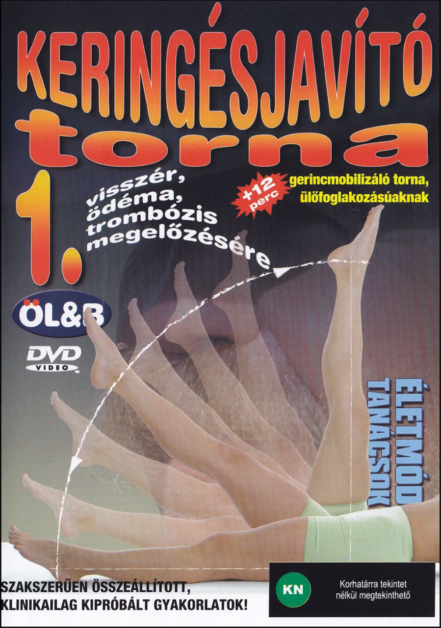 Keringésjavító torna 1. (DVD) visszér, ödéma, trombózis megelőzésére Keringésjavító torna 1. (DVD) visszér, ödéma, trombózis megelőzésére